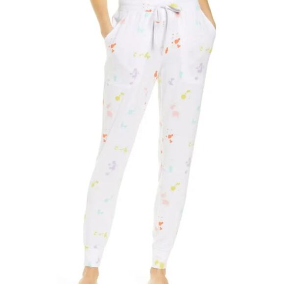 BP. Women's Loungewear Sleep Pants Size Small White Paint Splatter NWT Pockets - Picture 1 of 7